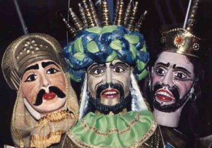 Puppets of the Sicilian teatro dei pupi
