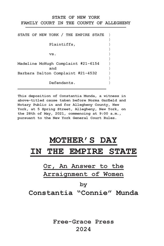 Book Review: Jen Schneider Reads Constantia “Connie” Munda’s Family Court Docunovel Mother’s Day in the Empire State
